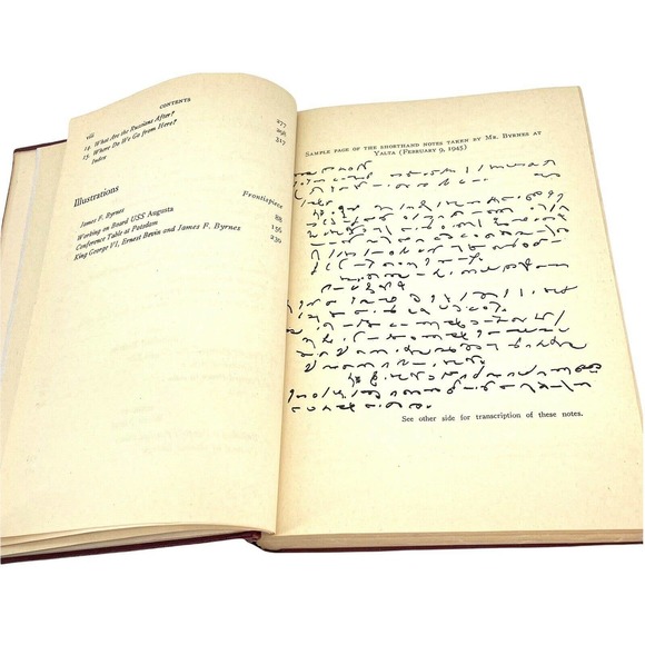 Speaking Frankly, 1947 Secretary of State James F. Byrnes 1st Edition Hardcover - Picture 10 of 10